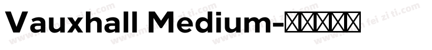 Vauxhall Medium字体转换